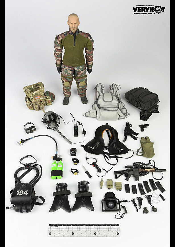 Veryhot VH 1040 US Navy Seal Halo Udt Jumper Suit Version 1/6 NO Figure 