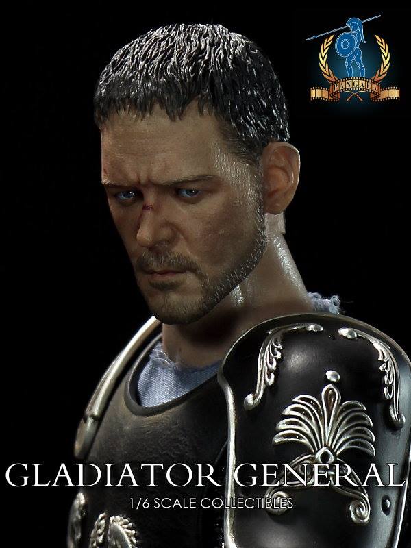 Battle field _Russell Rome Toy PG002A Pangaea 1/6 PG02 Gladiator General_ Head 