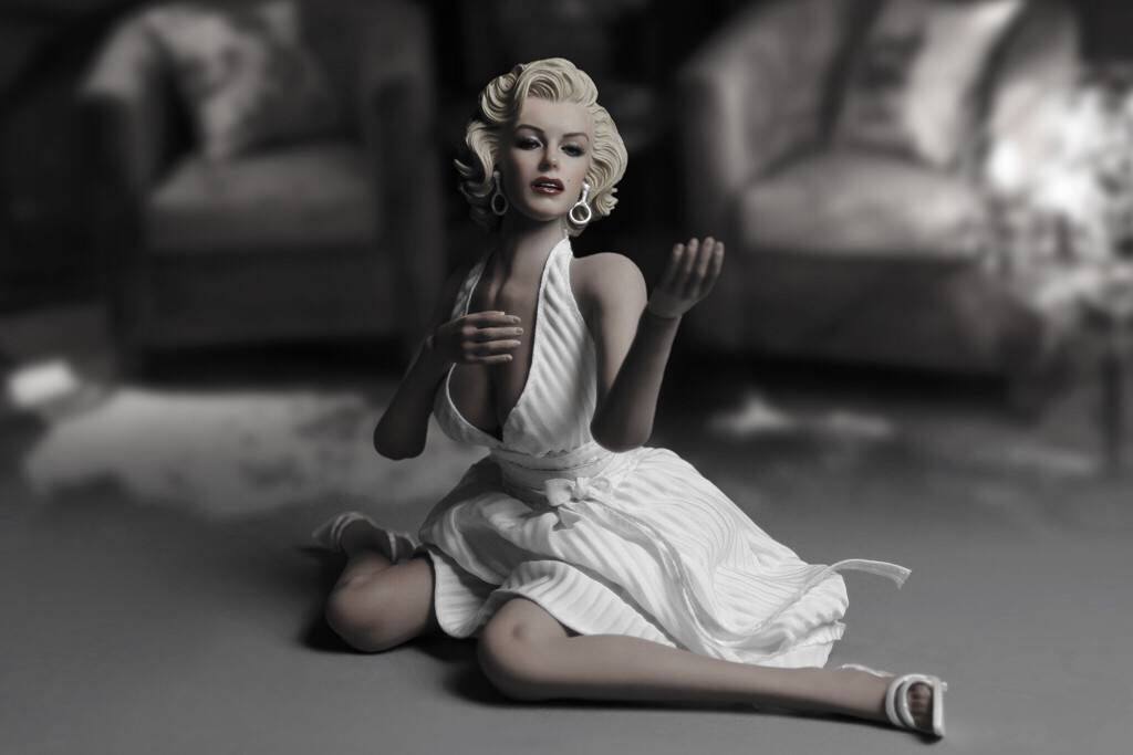 Custom Marilyn Monroe Costume Set & Head
