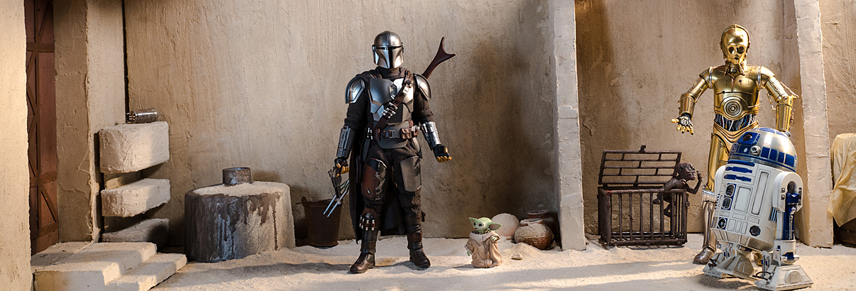 Forum: Foto des Monats März – Eindrücke von Tatooine mit Mando und Grogu.